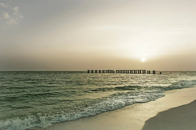 Vintage Gasparilla Island Sunset by Melanie Viola wall art