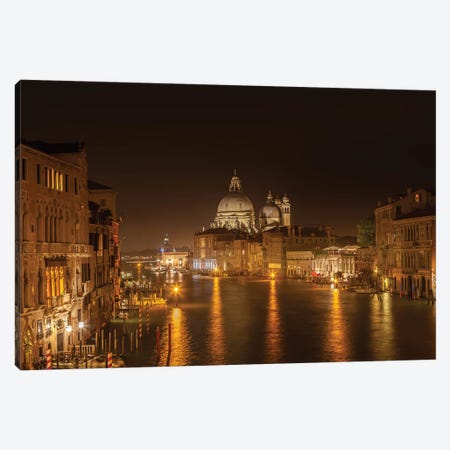 Venice Canal Grande With Santa Maria Della Salute Canvas Print #MEV600} by Melanie Viola Canvas Artwork