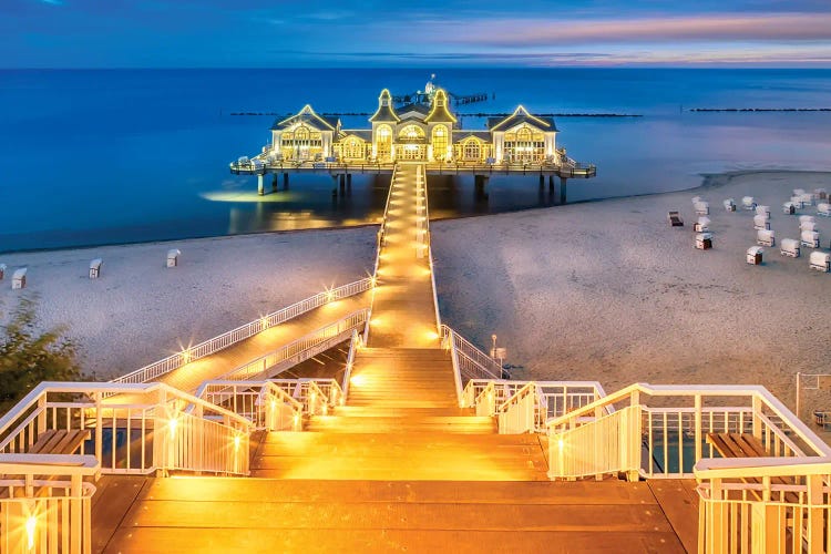 Baltic Sea Sellin Pier Morning Mood by Melanie Viola wall art
