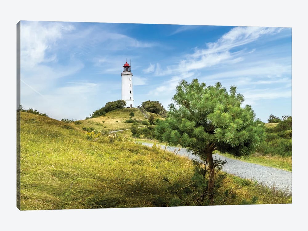 Baltic Sea Dornbusch Lighthouse by Melanie Viola 1-piece Canvas Art