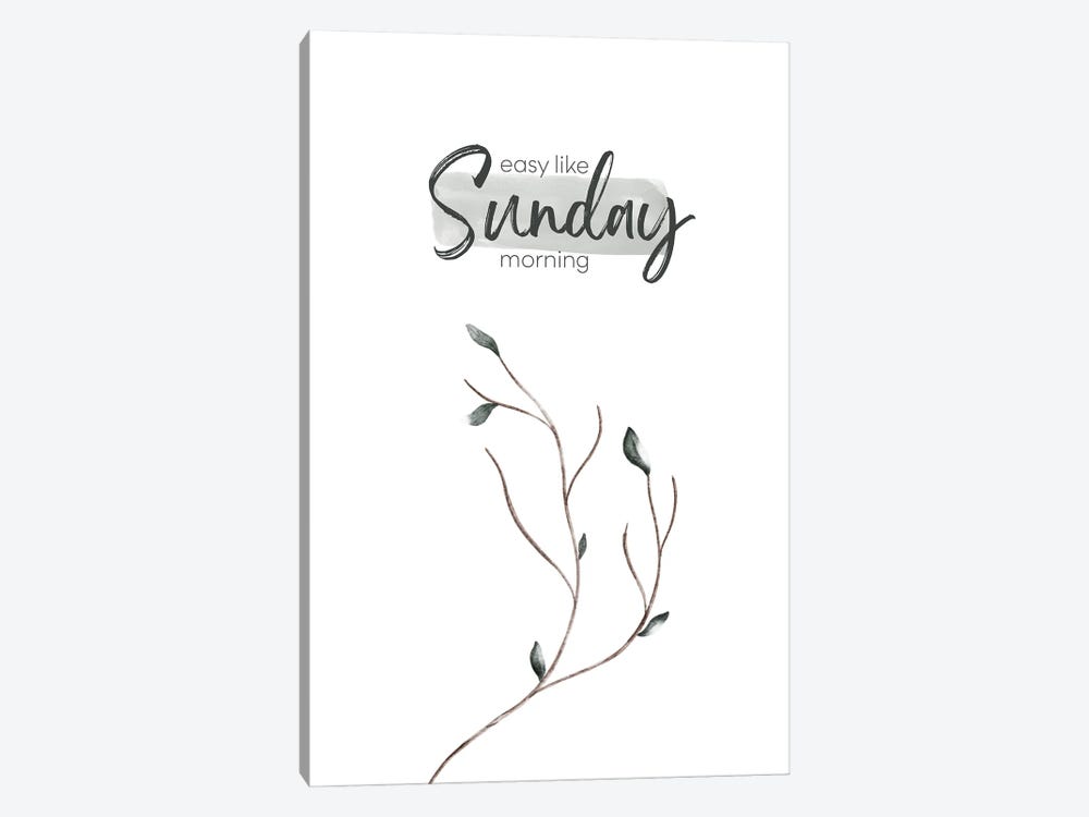 Easy Like Sunday Morning by Melanie Viola 1-piece Canvas Art Print