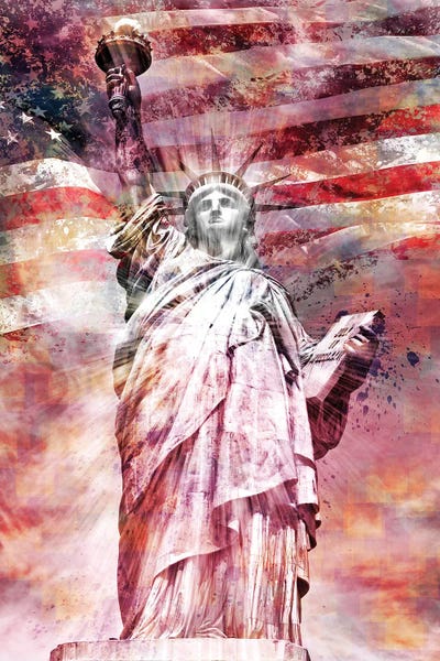 Sculptures & Statues: Modern Art Statue Of Liberty by Melanie Viola