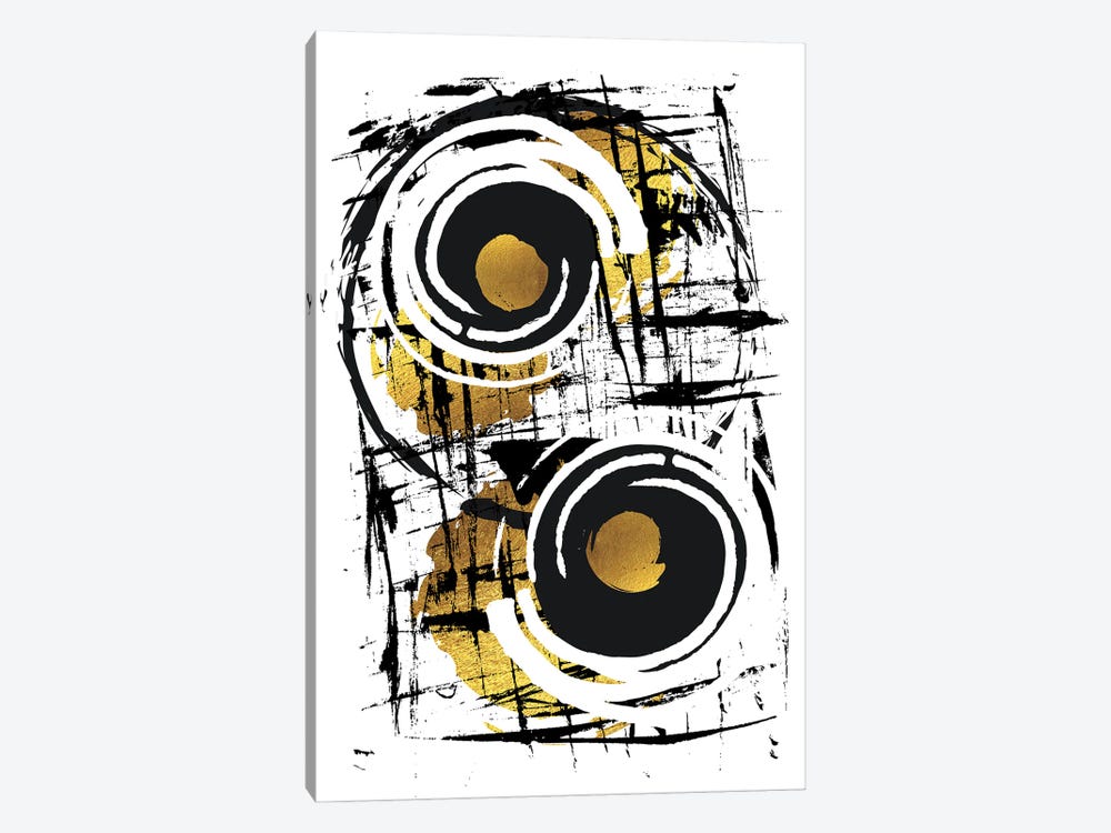 Abstract Painting XXXV | Gold by Melanie Viola 1-piece Canvas Artwork