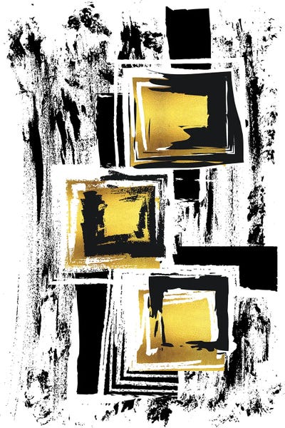 Abstract Painting XXXVI | Gold by Melanie Viola multi panel art