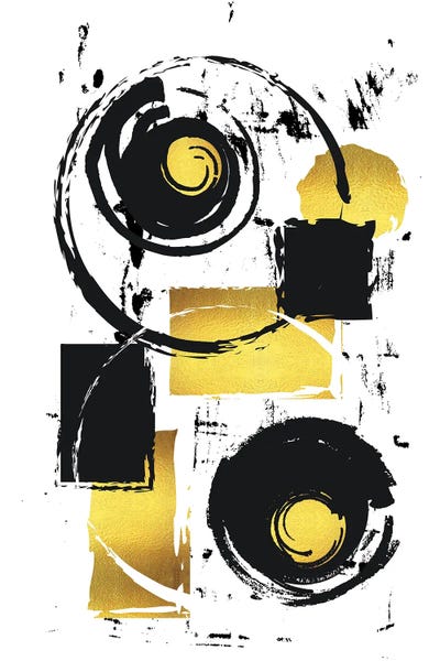 Abstract Painting XXXVII | Gold by Melanie Viola multi panel art