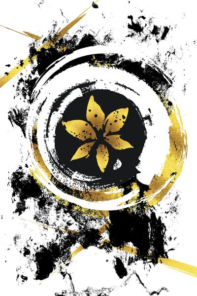 Abstract Painting XXXIX | Gold by Melanie Viola multi panel art