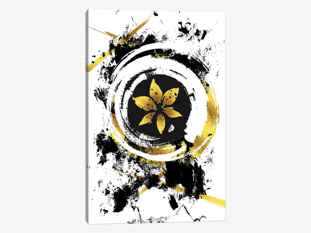 Abstract Painting XXXIX | Gold by Melanie Viola 1-piece Canvas Art Print