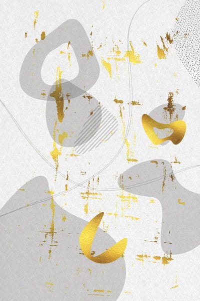 Mid-Century Vintage III | Gold by Melanie Viola canvas print