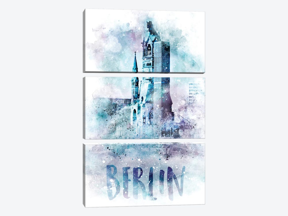 Modern Berlin by Melanie Viola 3-piece Canvas Artwork