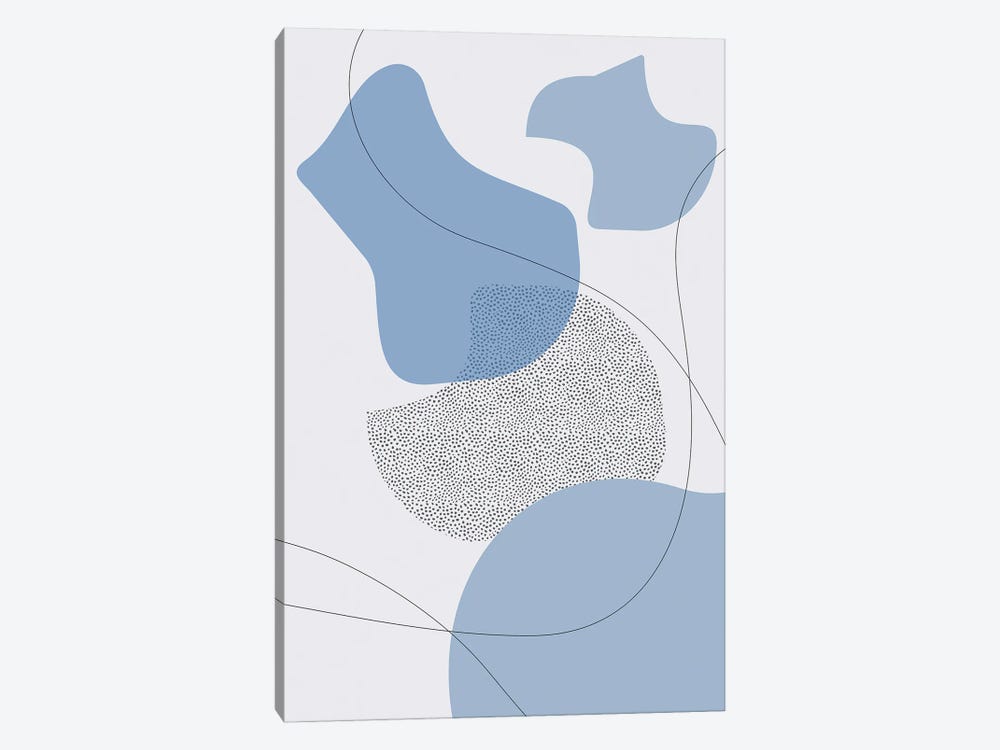 Mid-Century Modern II | Blue by Melanie Viola 1-piece Canvas Art