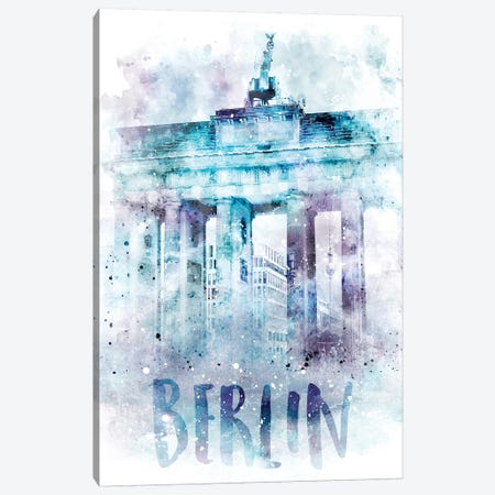 Modern Berlin Brandenburg Gate  Canvas Print #MEV63} by Melanie Viola Canvas Artwork