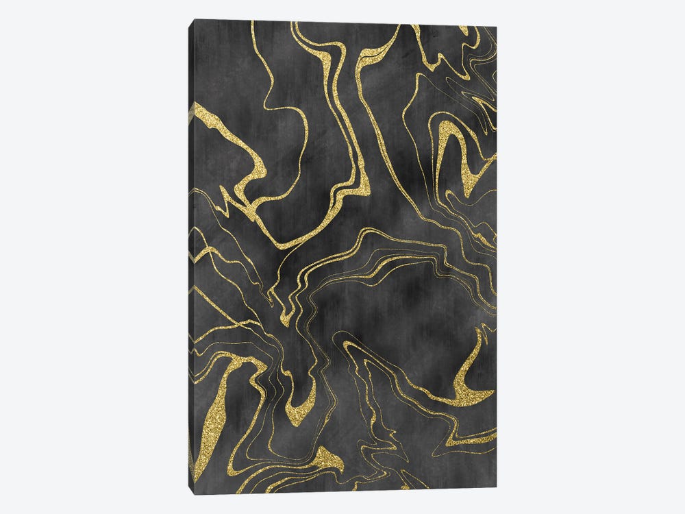 Golden Flows XI by Melanie Viola 1-piece Art Print