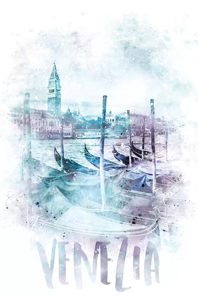 Modern Canal Grande  by Melanie Viola multi panel art