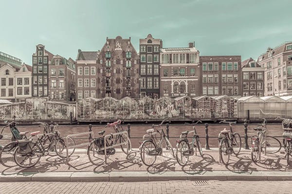 Netherlands: Amsterdam Singel Canal With Flower Market | Urban Vintage Style by Melanie Viola
