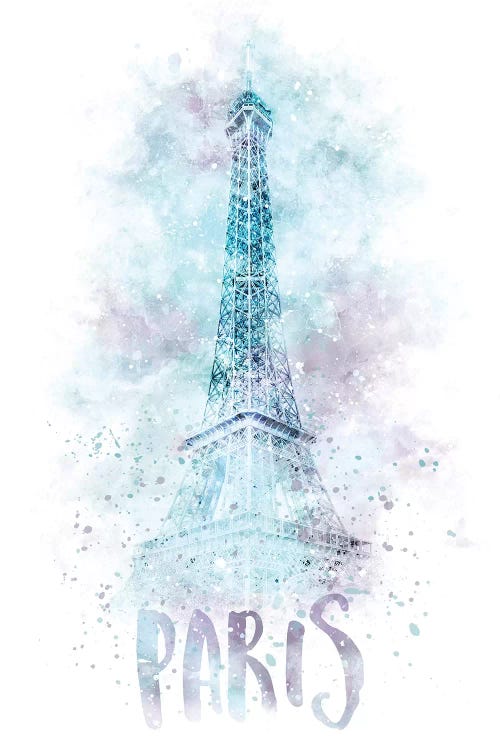 Modern Eiffel Tower  by Melanie Viola wall art