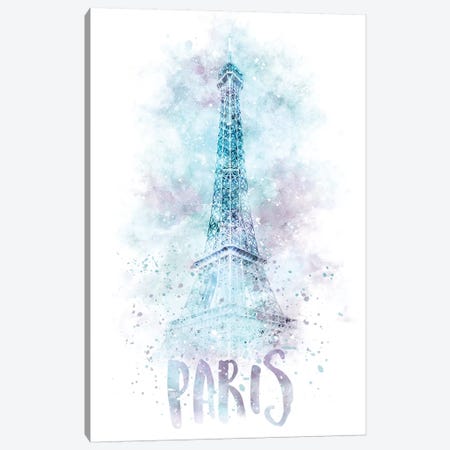 Modern Eiffel Tower  Canvas Print #MEV66} by Melanie Viola Art Print