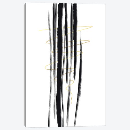 Deco Lines I - Straight Forward Canvas Print #MEV685} by Melanie Viola Art Print
