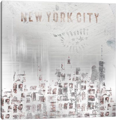 Modern New York City Skylines Canvas Art Print - Melanie Viola
