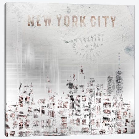 Modern New York City Skylines Canvas Print #MEV69} by Melanie Viola Canvas Wall Art