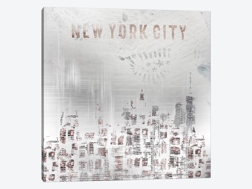 Modern New York City Skylines by Melanie Viola 1-piece Canvas Print