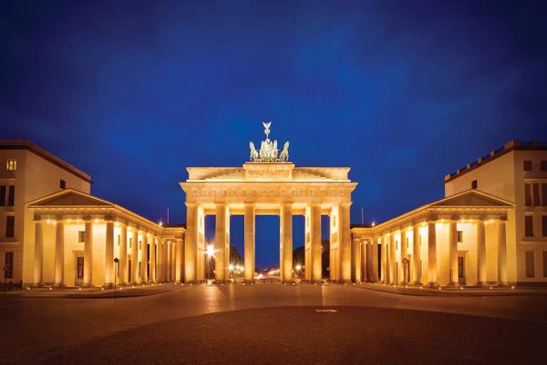 Famous Monuments & Sculptures: Berlin Brandenburg Gate III by Melanie Viola