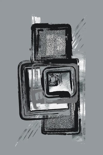 Dynamic Art No. 2 Silver - Urban Patterns by Melanie Viola multi panel art