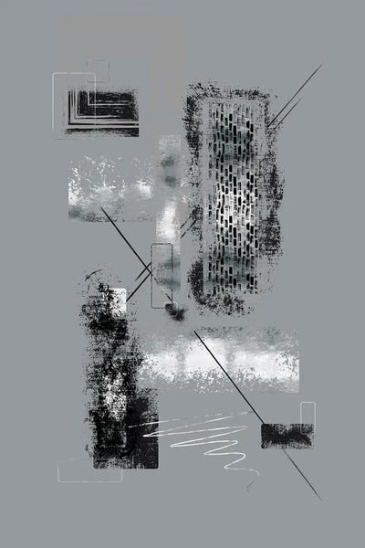 Dynamic Art No. 6 Silver - Easy Going by Melanie Viola multi panel art