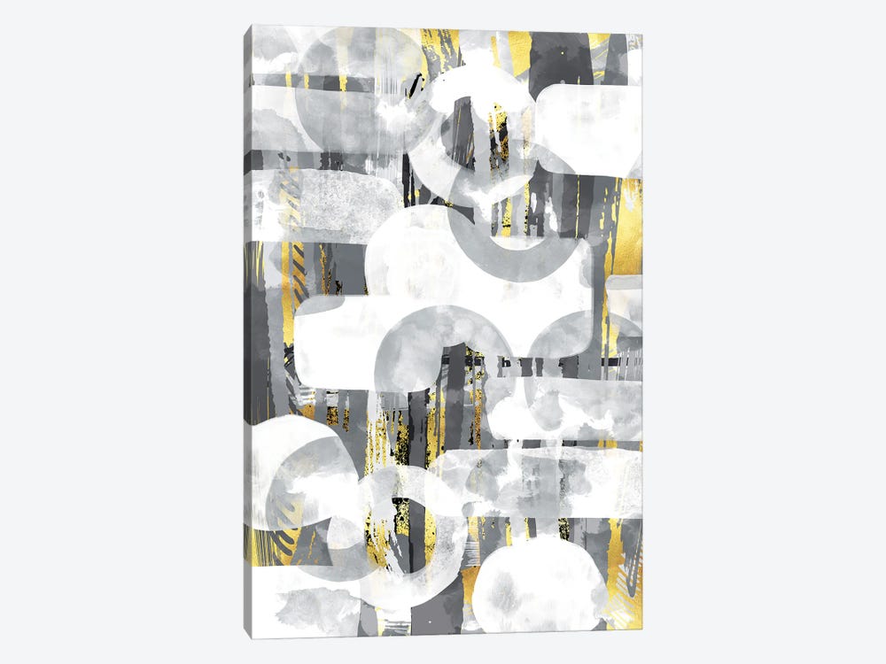 Abstract Painting No. 59 | Play With Shapes And Colors by Melanie Viola 1-piece Canvas Print