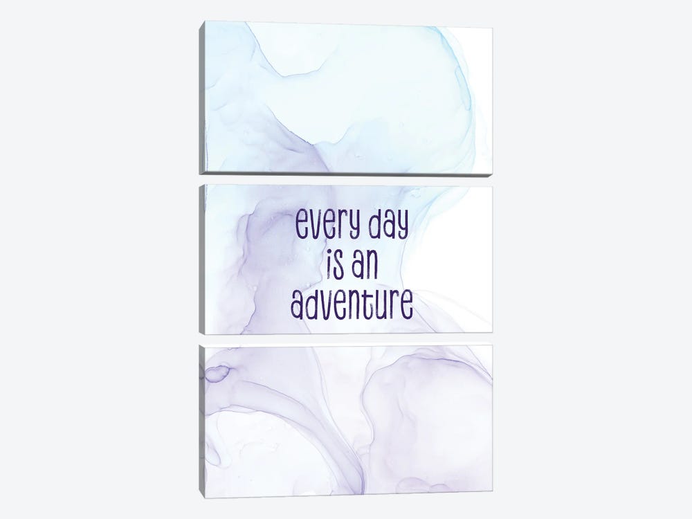 Every Day Is An Adventure | Floating Colors by Melanie Viola 3-piece Canvas Art Print