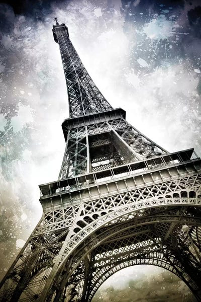 Paris Photography: Modern Paris Eiffel Tower Splashes by Melanie Viola