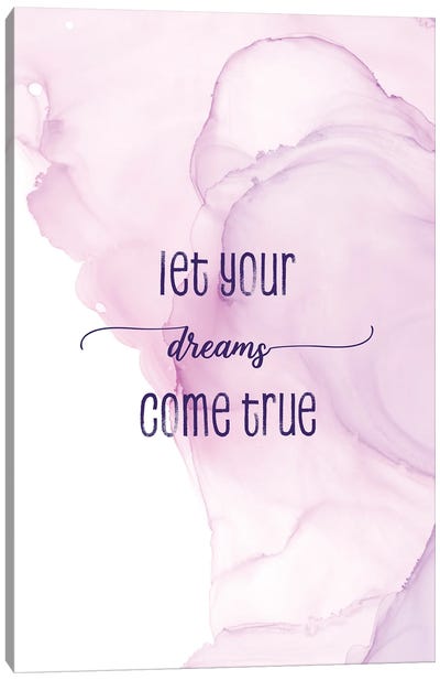 Let Your Dreams Come True | Floating Colors Canvas Art Print - Melanie Viola