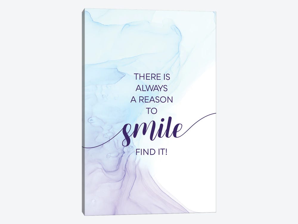 There Is Always A Reason To Smile | Floating Colors by Melanie Viola 1-piece Art Print