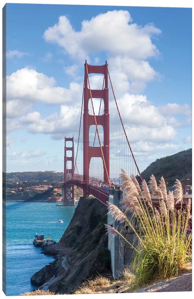 Iconic Golden Gate Bridge Canvas Art Print - Golden Gate Bridge