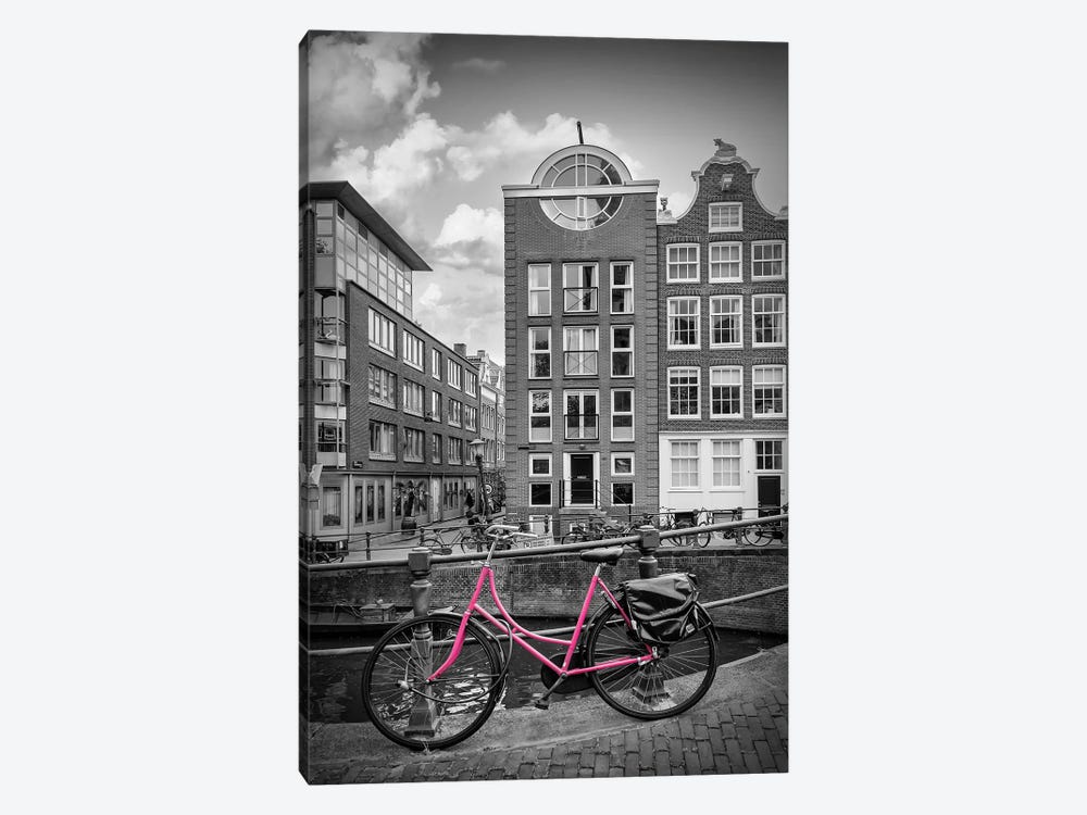 Amsterdam Bloemgracht | Colorkey by Melanie Viola 1-piece Canvas Wall Art
