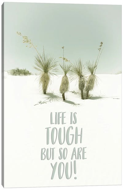Life Is Tough But So Are You | Desert Impression Canvas Art Print - New Mexico Art