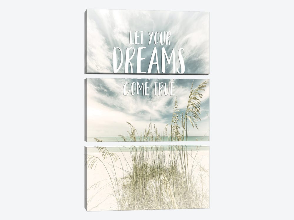 Let Your Dreams Come True | Oceanview by Melanie Viola 3-piece Canvas Art