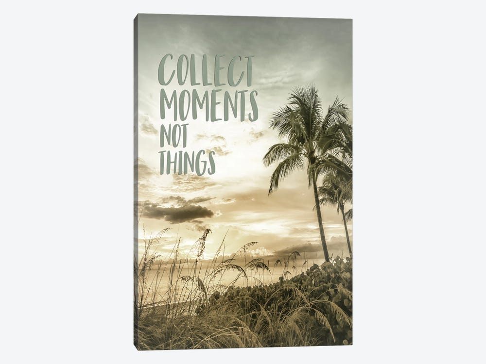 Collect Moments Not Things | Sunset by Melanie Viola 1-piece Canvas Artwork