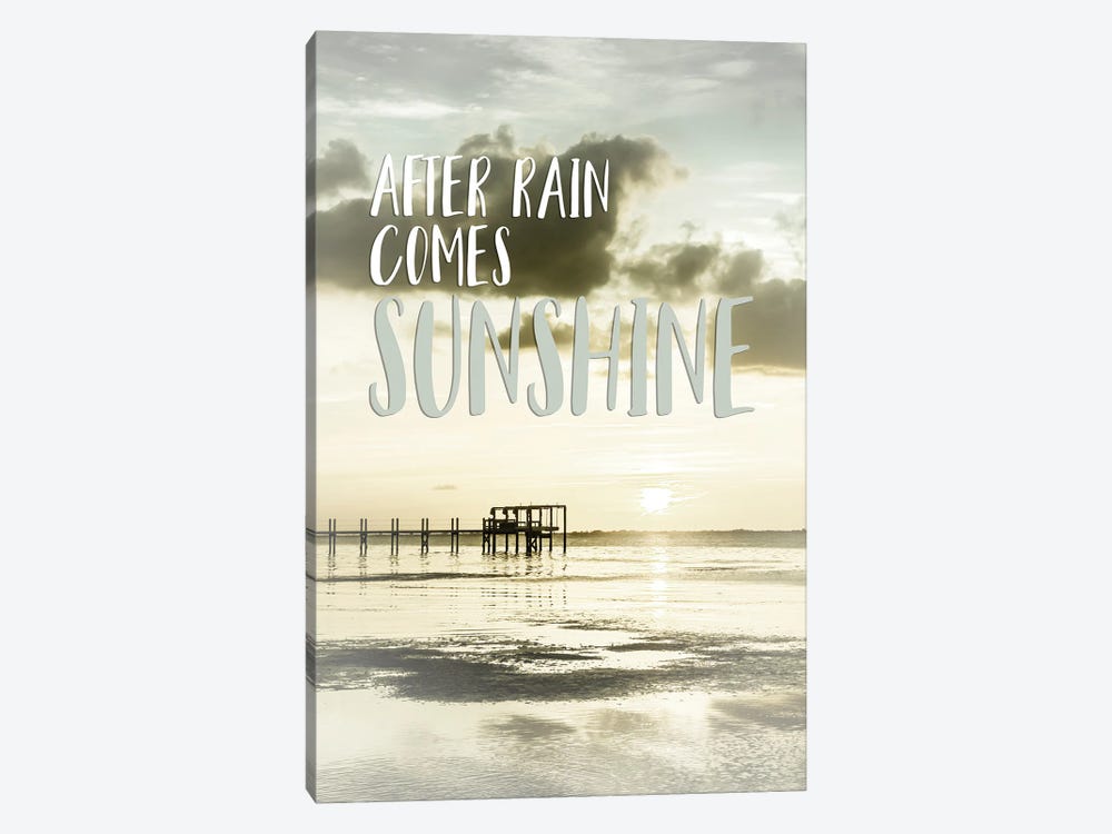 After Rain Comes Sunshine | Sunset by Melanie Viola 1-piece Canvas Print