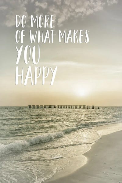 Do More Of What Makes You Happy | Sunset by Melanie Viola acrylic art print