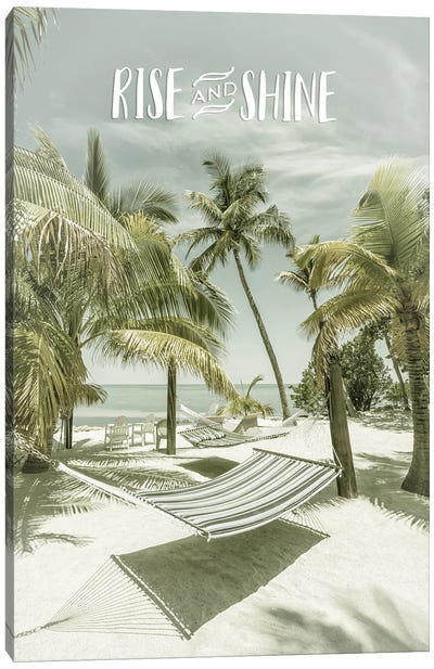 Rise And Shine | Beachscape Canvas Art Print - Tropical Beach Art