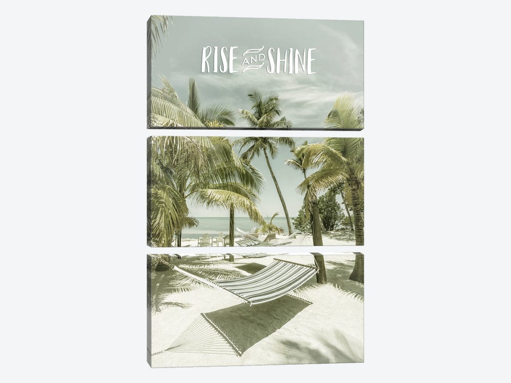 Rise And Shine | Beachscape by Melanie Viola 3-piece Canvas Art Print