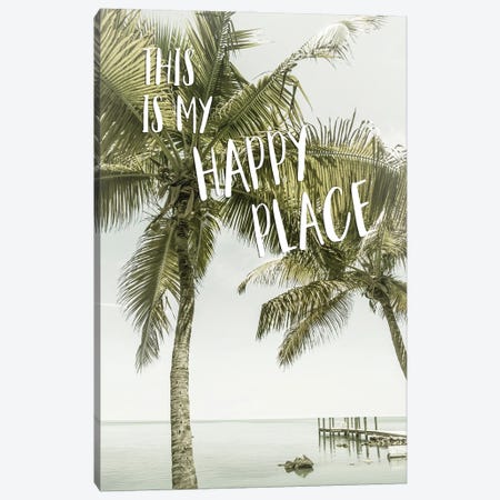 This Is My Happy Place | Oceanview Canvas Print #MEV767} by Melanie Viola Canvas Wall Art