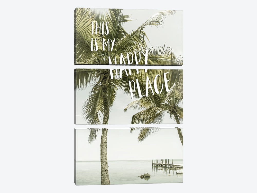 This Is My Happy Place | Oceanview by Melanie Viola 3-piece Canvas Artwork