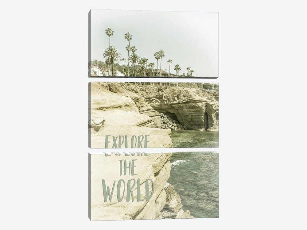 Explore The World | California by Melanie Viola 3-piece Canvas Print