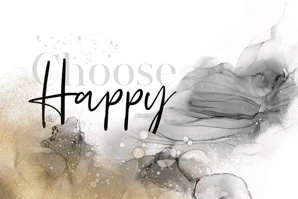 Alcohol Ink: Alcohol Ink Choose happy by Melanie Viola