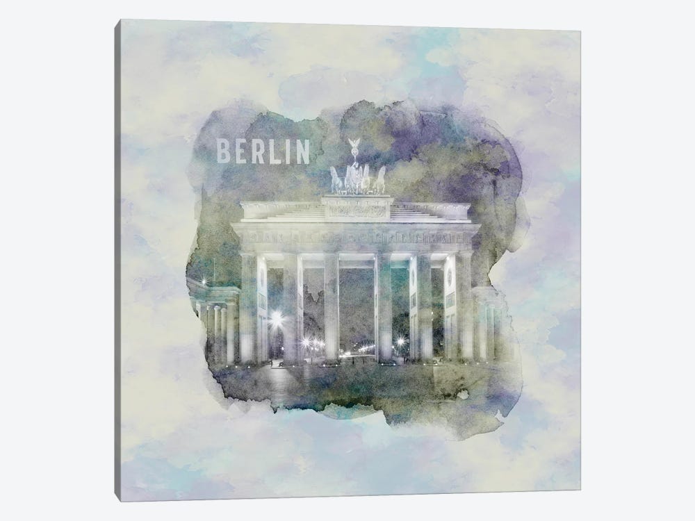 Berlin Brandenburg Gate  by Melanie Viola 1-piece Canvas Print