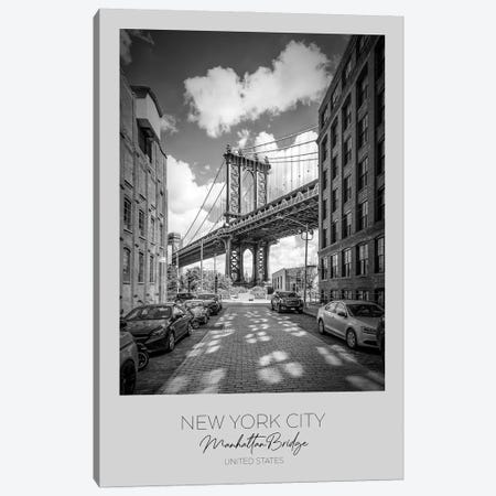 In Focus: New York City Manhattan Bridge Canvas Print #MEV800} by Melanie Viola Canvas Artwork