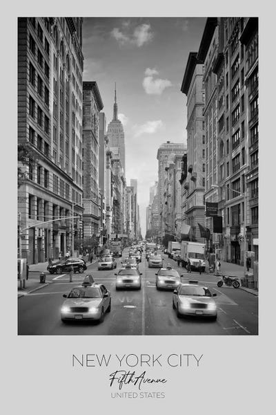 In Focus: New York City Fifth Avenue Traffic by Melanie Viola multi panel art