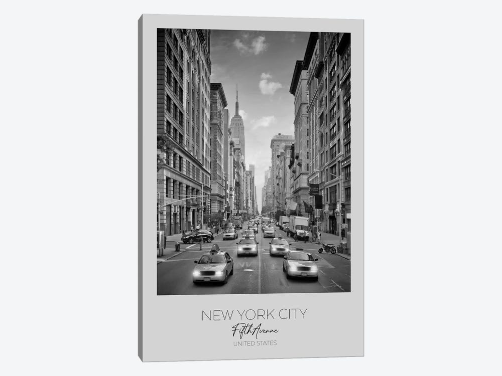 In Focus: New York City Fifth Avenue Traffic by Melanie Viola 1-piece Canvas Artwork