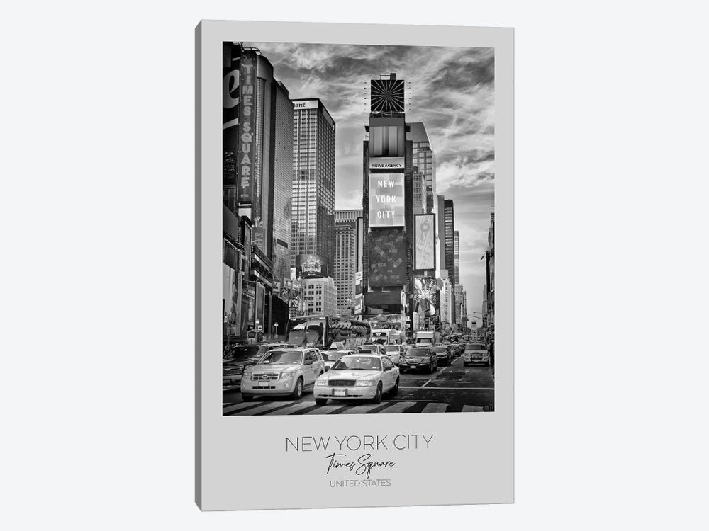 In Focus: New York City Times Square by Melanie Viola 1-piece Canvas Art Print
